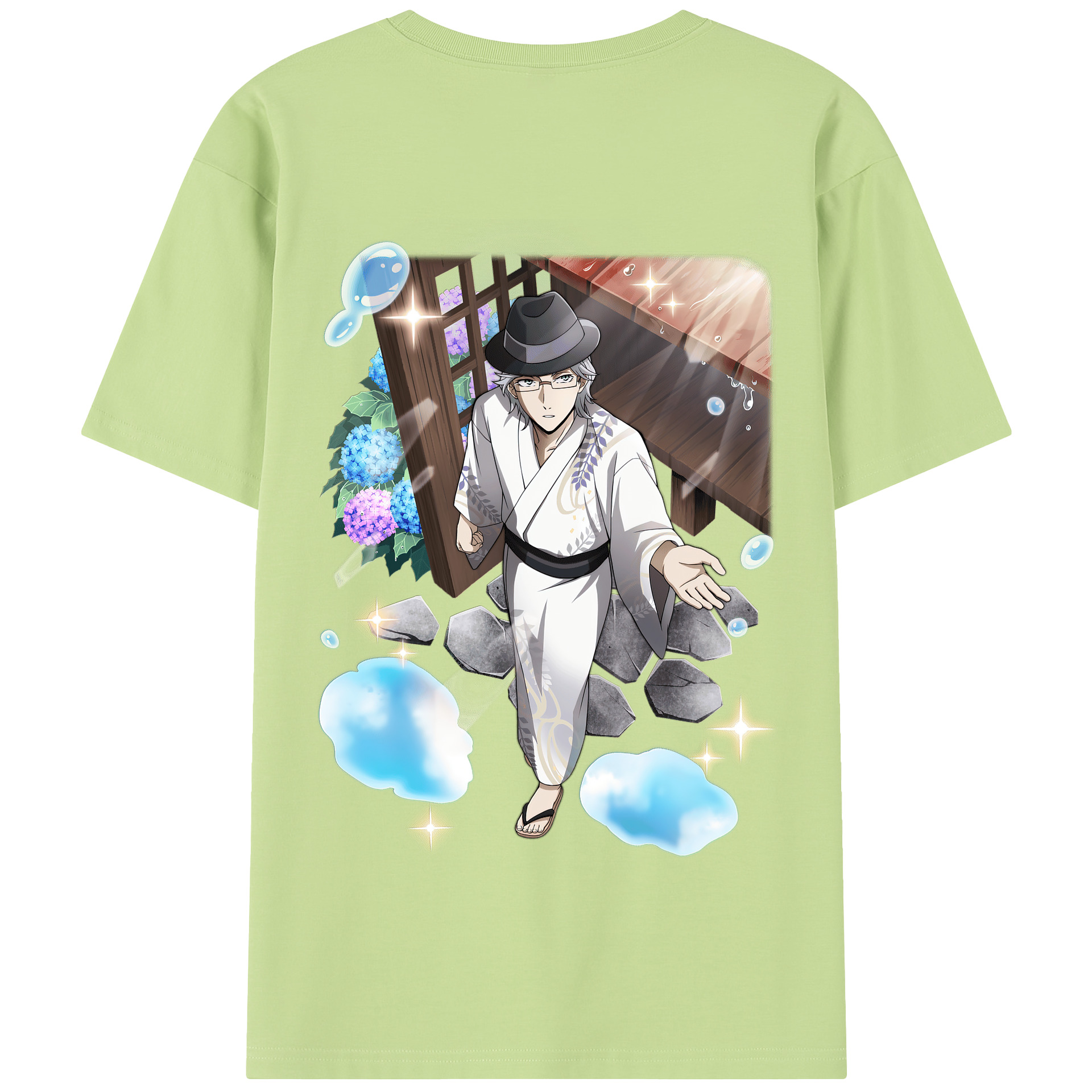 （画像用） 文豪ストレイドッグス Bungo Stray Dogs 綿100％半袖Tシャツ（背面プリント）